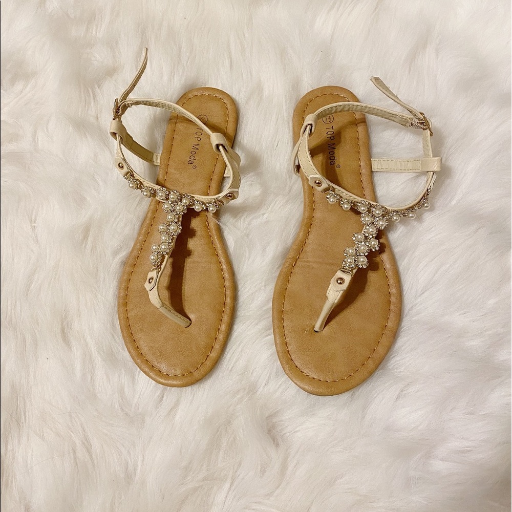 Top Moda sparkly sandals